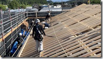 類農園会議棟新築工事屋根仕舞い (3)