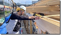 類農園会議棟新築工事屋根仕舞い (1)